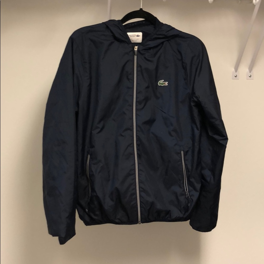 Navy Lacoste windbreaker size XS